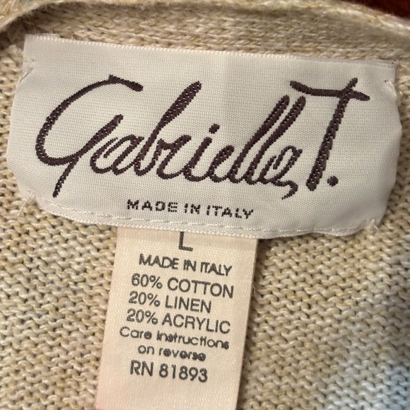 Vintage 1990’s Gabriella T Pastel Floral Cardigan - Picture 4 of 5